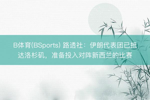 B体育(BSports) 路透社：伊朗代表团已抵达洛杉矶，准备投入对阵新西兰的比赛