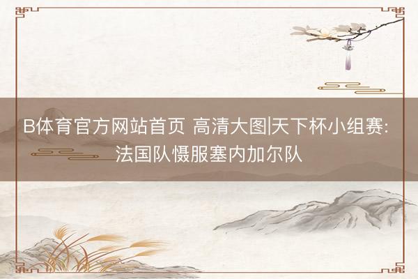 B体育官方网站首页 高清大图|天下杯小组赛: 法国队慑服塞内加尔队